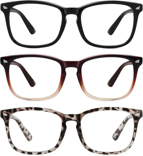 Miniatura 16 de MEETSUN - Gafas de bloqueo de luz azul, antifatiga ocular, para el dolor de cabeza (mejor sueño), lentes de lectura para computadora UV400 Paquete