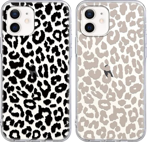 Miniatura 99 de Paquete de 2 Fundas de Teléfono Bonitas con Estampado de Guepardo para Apple iPhone 13 Pro Max de 6.7 Pulgadas, Fundas de Diseño