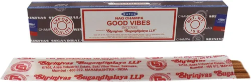 Miniatura 3 de Sharvgun Satya Nag Champa Good Vibes Fragancia en barra de incienso paquete de 12 fragancias Aggarbatti Home Scent aromaterapia 15G x 12