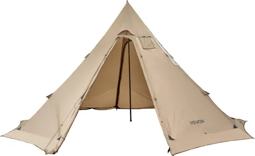 Miniatura 11 de VEVOR Tienda Caliente, Tiendas de Campaña Tipi Calientes con Toma para Estufa, Tiendas de Campaña Portátiles de Invierno con Faldón para Nieve