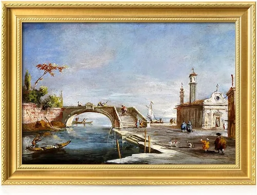 Miniatura 62 de DECORARTS - Impresiones de Giclee de Lirios de Agua de Claude Monet, Arte de Pared Enmarcado con Marco de Madera Maciza, Decoración de Jardín