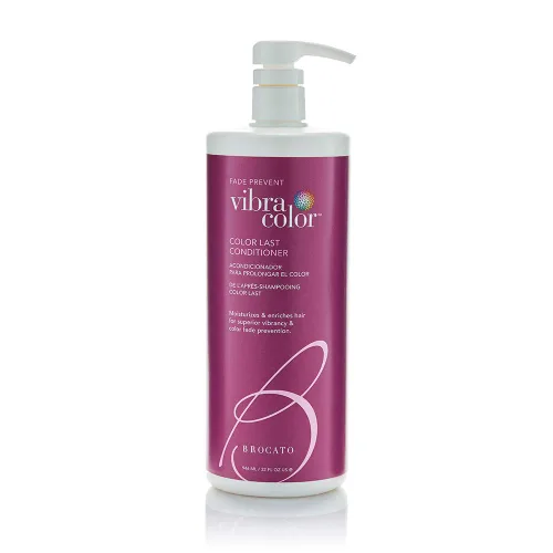 Brocato Vibracolor Color Last Acondicionador, 32 onzas | Acondicionador seguro de color para cabello teñido | Previene la decoloración y prolonga la