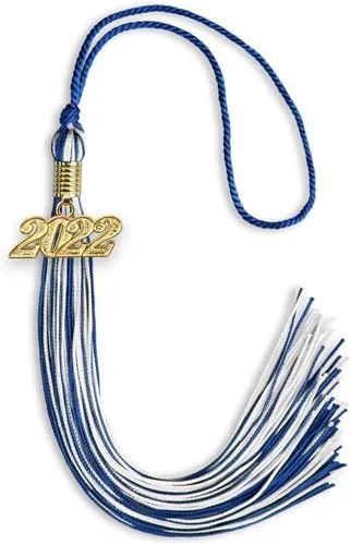 Miniatura 114 de Endea Graduation - Borla de doble color mixto con fecha dorada (negro/dorado antiguo, 2021)