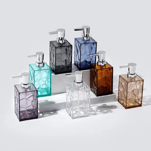 Miniatura 5 de Dispensador de jabón de manos, botellas de bomba de líquido de plástico acrílico transparente recargables dispensador de loción para decoración