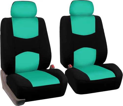 Miniatura 17 de FH Group - Juego de fundas de asientos para automóvil, de tela beige, para SUV, sedán y camioneta, para asientos de respaldo bajo con reposacabezas
