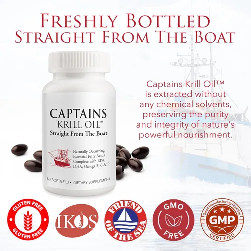 Miniatura 4 de Captains Pure Aceite de Krill Antártico TinyGels 1 botella, 60 cápsulas