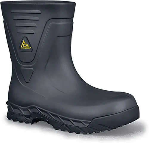 Miniatura 2 de Shoes for Crews Bullfrog Pro II, Men's, Women's, Unisex Composite Toe (CT) Work Boots, Slip Resistant, Water Resistant, Black