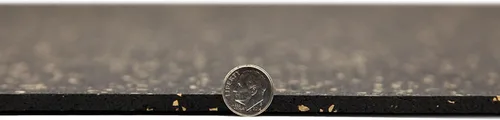 Miniatura 3 de Rollo de piso de goma resistente de 1/4" de espesor de Floor Inc Tapetes de piso de goma reciclada flexibles para gimnasio en casa Tapete