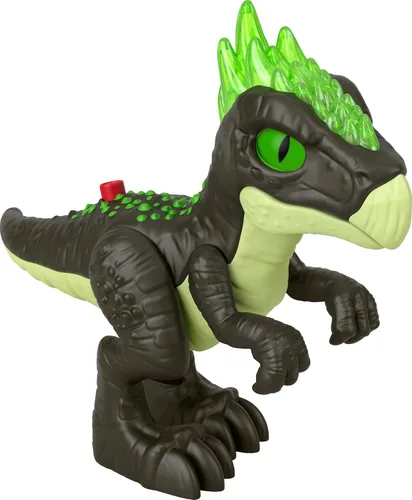 Fisher-Price Imaginext Jurassic World - Juguete de dinosaurio Deluxe Dracorex XL de 10 pulgadas con luces y sonidos para juegos de simulación, niños