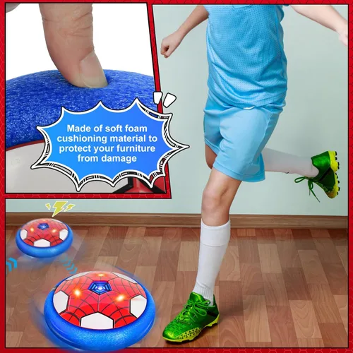 Miniatura 7 de Balón de Fútbol Flotante, Paquete de 2 - Juguetes de Fútbol de Interior para Niños, Juegos Deportivos Geniales para Niños y Niñas, Regalos