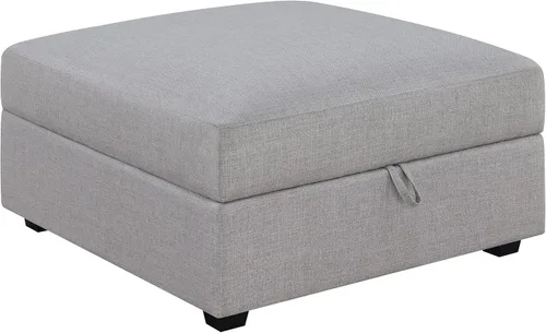 Miniatura 8 de Coaster Home Furnishings Cambria - Sofá modular tapizado de 5 piezas con otomana de almacenamiento, patas redondeadas y almohadas decorativas