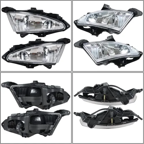 Miniatura 3 de munirater 1 par de lentes transparentes para parachoques antiniebla (lado izquierdo y derecho) de repuesto para Elan-tra 2007-2010