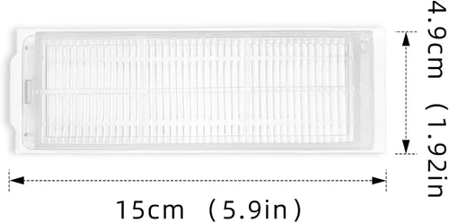 Miniatura 7 de Piezas de repuesto compatibles con WYZE Robot Aspirador WVCR200S, 2 cepillos principales, 4 filtros Hepa, 6 cepillos laterales Paquete de repuesto