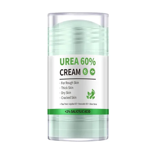Crema en barra 60% urea más 2% ácido salicílico, removedor de callos para pies, crema de urea 60% para pies agrietados, crema hidratante seca para