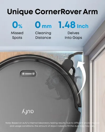 Miniatura 4 de eufy Robot aspirador C10 con autovaciado, 8 semanas de manos libres, mapeo inteligente avanzado con navegación LiDAR, diseño delgado de 2.85