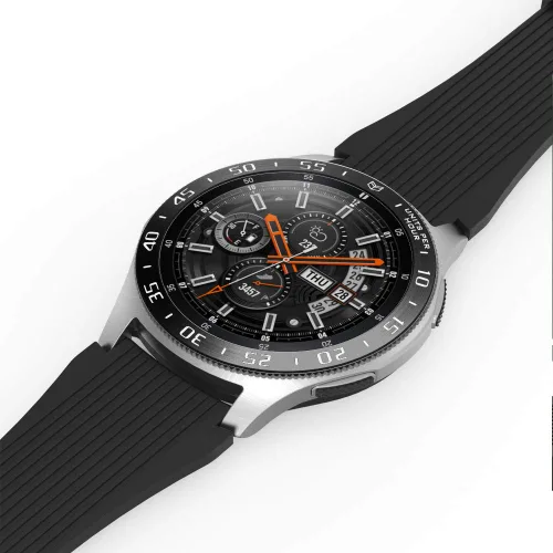 Miniatura 3 de AISPORTS Bisel Styling Compatible con Samsung Galaxy Watch 1.811 in Bisel Anillo Cubierta Adhesiva Anti Scratch Protección Acero Inoxidable Bisel