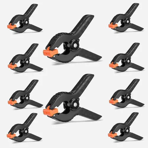 Miniatura 9 de Abrazaderas de resorte, paquete de 6, abrazaderas de resorte de plástico profesional de 6 pulgadas de alta resistencia para manualidades, clips