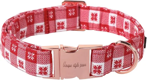 Miniatura 75 de Unique style paws - Collar para perro con hebilla de metal, naranja, duradero, lindo collar para perros pequeños, medianos y grandes