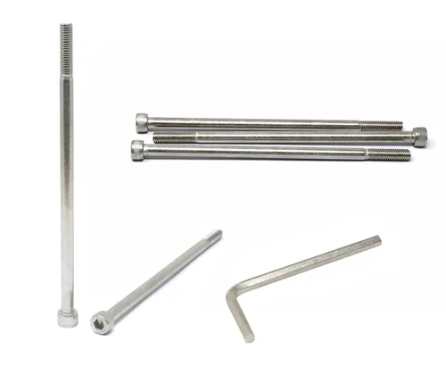 Miniatura 249 de iexcell 25 piezas M4 x 60/65/70/75/3.150 in paso de rosca 0.028 in acero inoxidable 304 cabeza hexagonal Tornillos Tornillos surtido Kit