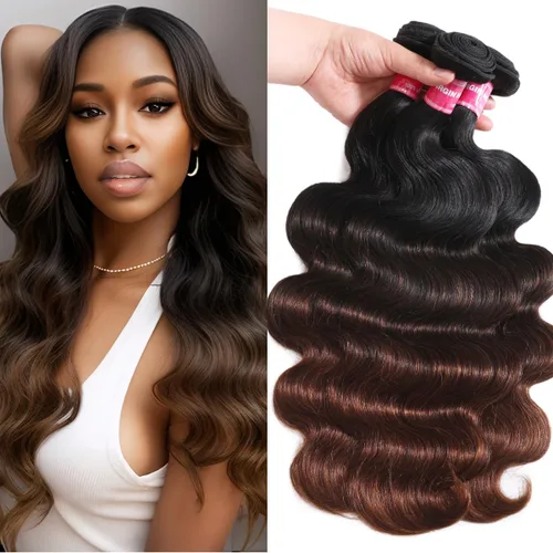 Miniatura 21 de UNice 4 manojos de cabello humano brasileño ondulado, 100% real, sin procesar, extensiones de cabello humano virgen, color negro natural, 20, 22