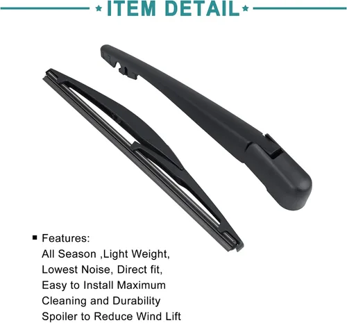 Miniatura 6 de ACROPIX Conjunto de brazo de limpiaparabrisas de ventana trasera de 9.843 in de 10 pulgadas para Mitsubishi Outlander 2010-2014 2016-2018, 2 piezas