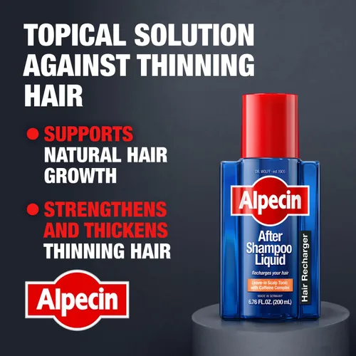 Miniatura 2 de Alpecin After Shampoo - Recargador líquido de cafeína, 6.76 onzas líquidas, tónico para el cuero cabelludo para el crecimiento del cabello