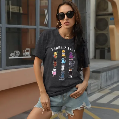 Miniatura 2 de Camisas de gato para mujer, camiseta de álbum de música, traje de concierto de campo, camiseta para amantes de los gatos, camiseta de regalo