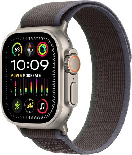 Miniatura 14 de Apple Watch Ultra 2 [GPS + Celular 49mm] Smartwatch con carcasa de titanio resistente y correa Alpine Loop Indigo pequeña. Rastreador de fitness