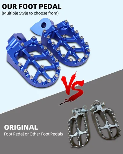 Miniatura 3 de JFG RACING Estriberas CNC para motocicleta de cross, estriberas de pedal de descanso CNC para YZ65 18-23/YZ85 02-23/YZ125 97-23/YZ250 98-23/YZ250F