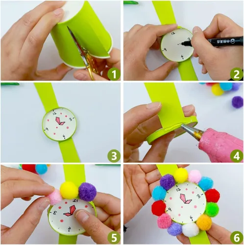 Miniatura 5 de Praisebank 300 pompones de 1 pulgada para artes y manualidades, manualidades en tarro