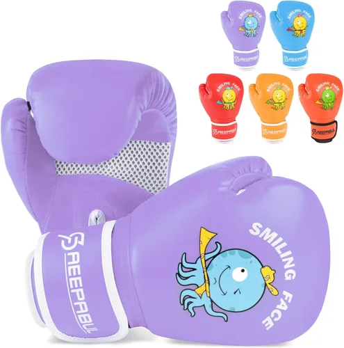 Miniatura 11 de Guantes de boxeo mejorados para niños y niñas de 3 a 8 años, guantes de boxeo para entrenamiento de niños, guantes de boxeo para niños, para saco