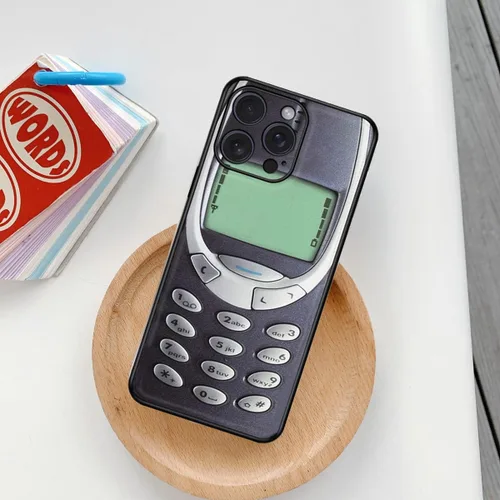 Miniatura 4 de Compatible con funda para iPhone 13 Pro Max, fundas con diseño de piel elegante y retro de silicona suave divertida en 3D. Compatible con Nokia. Una