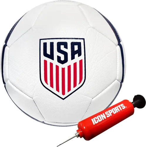Miniatura 11 de Icon Sports Balón de fútbol oficial de la Federación de Fútbol de USA83BL-Blanco