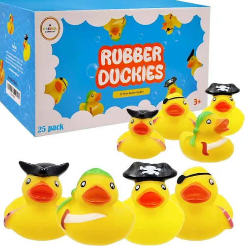 Miniatura 12 de Juguete de pato de goma pirata de San Patricio, paquete de 6 patos para niños, proyectos de cumpleaños de baño, regalos para baby showers, aula