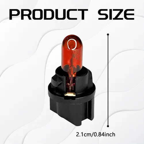 Miniatura 2 de 20 piezas T5 17 57 86 Kits de bombillas de halogénuro para panel de instrumentos, luz de tablero de 12V para interior de automóvil, bombilla