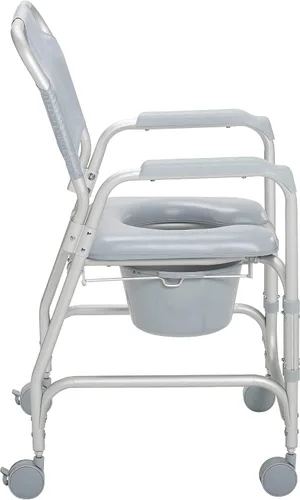 Miniatura 5 de Drive Medical 11114KD-1 - Silla de ducha con ruedas, color gris