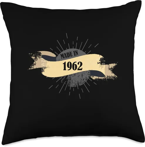 Miniatura 4 de Made in 1962 Birthday Vintage Retro Throw Pillow