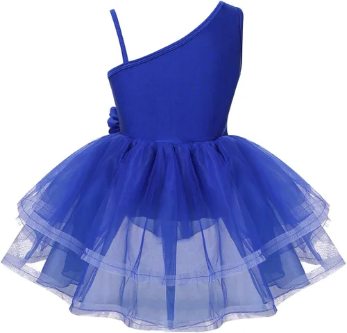 Miniatura 2 de YiZYiF Vestido de ballet de lentejuelas para niñas con leotardo de gasa