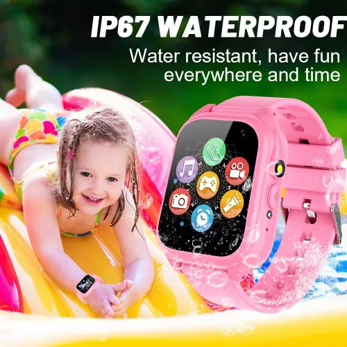 Miniatura 3 de OVV Reloj inteligente impermeable para niños y niñas de 3 a 12 años de edad, sistemas de aprendizaje, juguetes con 26 juegos, pantalla táctil HD