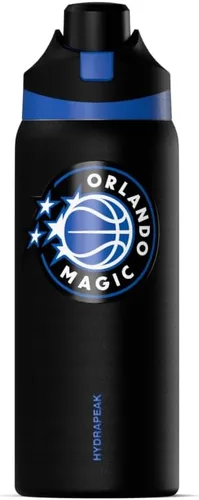 Miniatura 36 de Hydrapeak Botella de agua aislada con licencia oficial de la NBA Phoenix Suns Oasis de 32 onzas con tapa de botón y asa integrada, botella deportiva