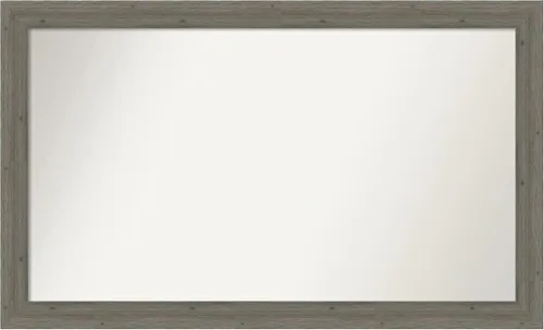 Miniatura 192 de Amanti Art Espejo de pared personalizado no biselado (24.5 x 24.5 pulgadas), marco gris marrón alta, varios tamaños personalizados, espejo de baño