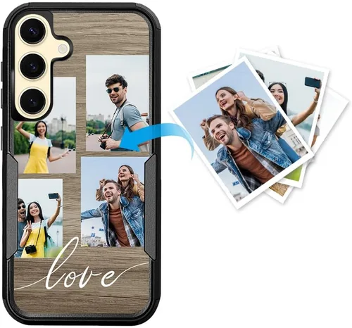 Miniatura 30 de Funda protectora personalizada para Samsung Galaxy S22 Ultra 5G (versión 2022), funda protectora de doble capa resistente con múltiples fotos, a