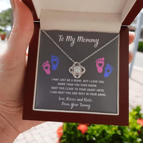 Miniatura 27 de Collar de joyería de pies de bebé, regalos para mamá por primera vez, collar para mamá a mi mamá, regalos para mujeres embarazadas, mamá futura ser