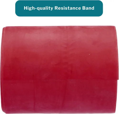 Miniatura 2 de McKesson Can Do - Banda de resistencia para ejercicio, bandas de entrenamiento para terapia física, color rojo, resistencia a la luz, 5 pulgadas x