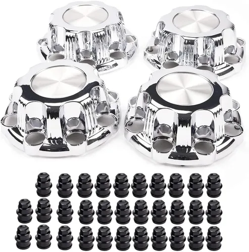 Miniatura 11 de G-PLUS Tapas centrales de rueda de 8 orejetas, ideales para llantas de camioneta y camión de 16 pulgadas - Compatible con Chevy Silverado/GMC Sierra