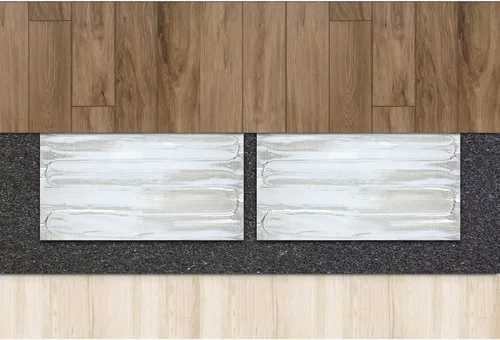 Miniatura 8 de Calefacción eléctrica radiante por suelo radiante para alfombras, suelos laminados y de madera flotante, corte y giro de 15 pies cuadrados para un
