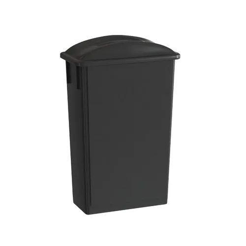 Miniatura 41 de Bote de basura Slim Jim negro de 23 galones con carrito