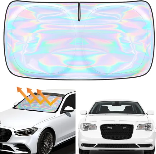 Miniatura 99 de Parasol para parabrisas Rivian R1S R1T 2022-2026 – Parasol compatible con Rivian R1S R1T plegable para ventana delantera, protector de visera solar