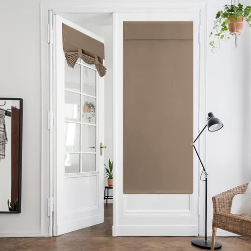 Miniatura 18 de HOMEIDEAS Cortinas Opacas para Aula para Puerta Principal, Cubierta de Ventana de Puerta de Aula, Persianas de Privacidad con Aislamiento Térmico