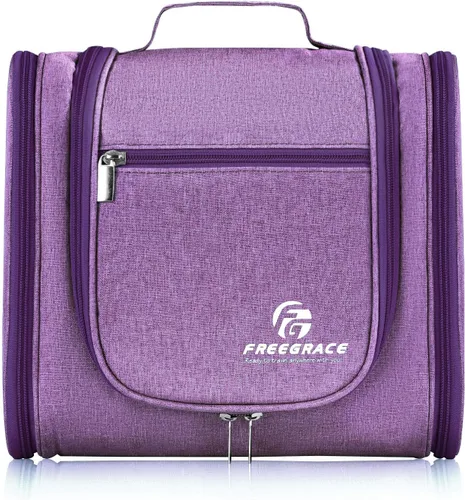 Miniatura 11 de Freegrace bolso para baño premium - organizador para viajes - gancho para colgar duradero - perfecto para accesorios, cosméticos, artículos